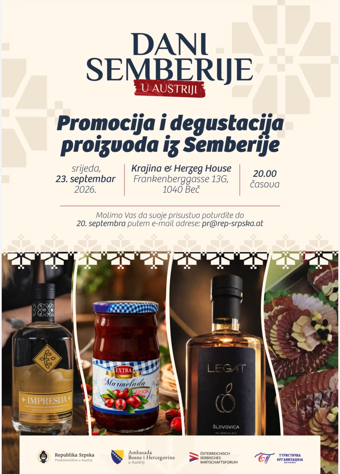 Dani Semberije u Austriji - promocija i degustacija proizvoda iz Semberije