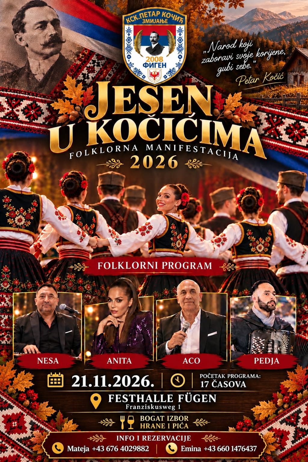 Folklorna manifestacija "Jesen u Kočićima 2026"