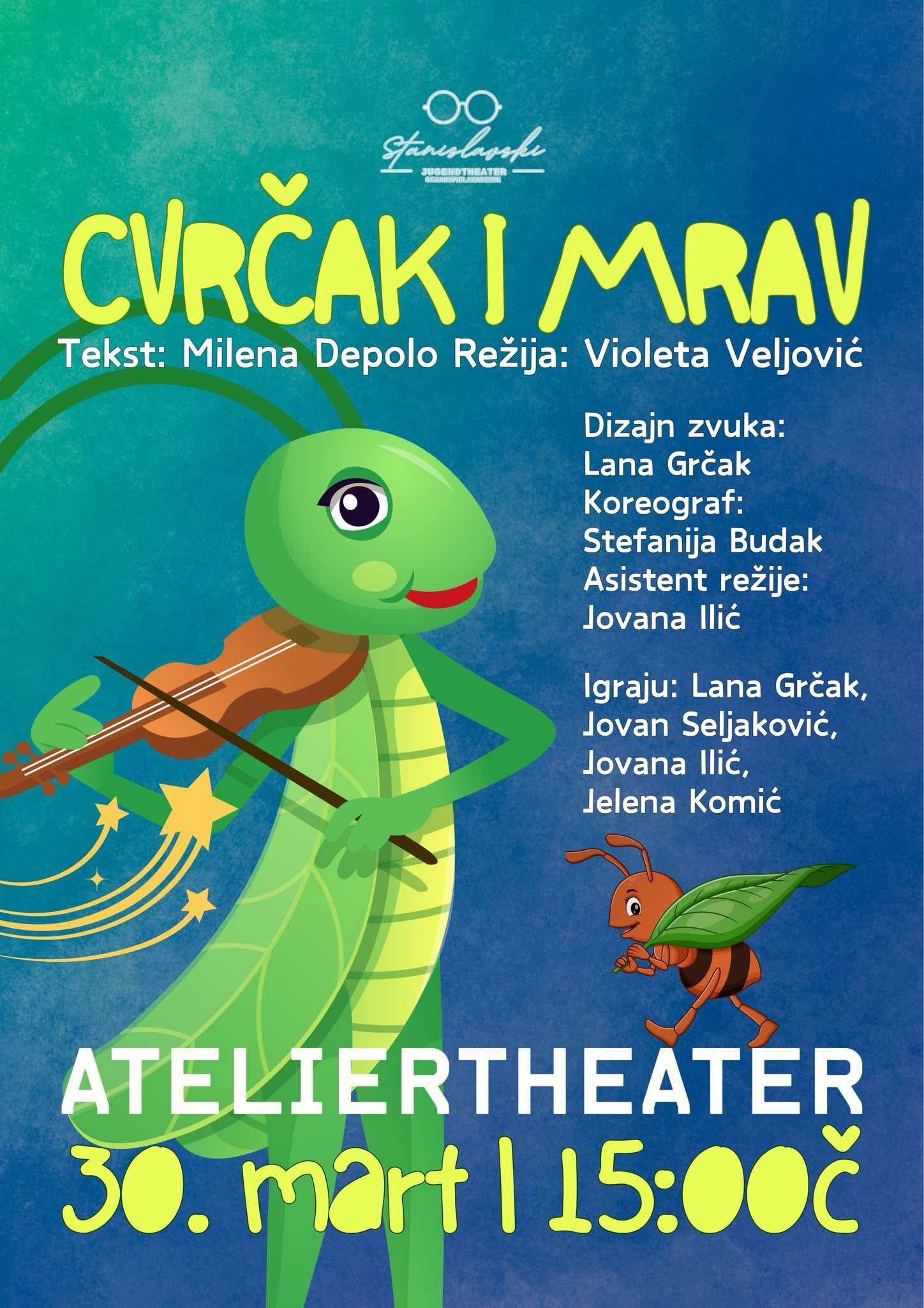 Predstava za decu CVRČAK I MRAV