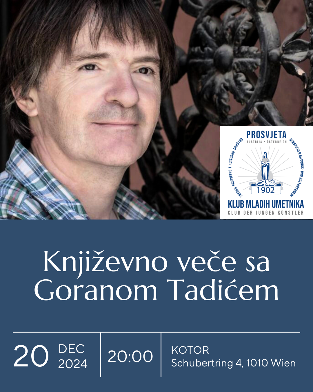 Književno veče sa Goranom Tadićem