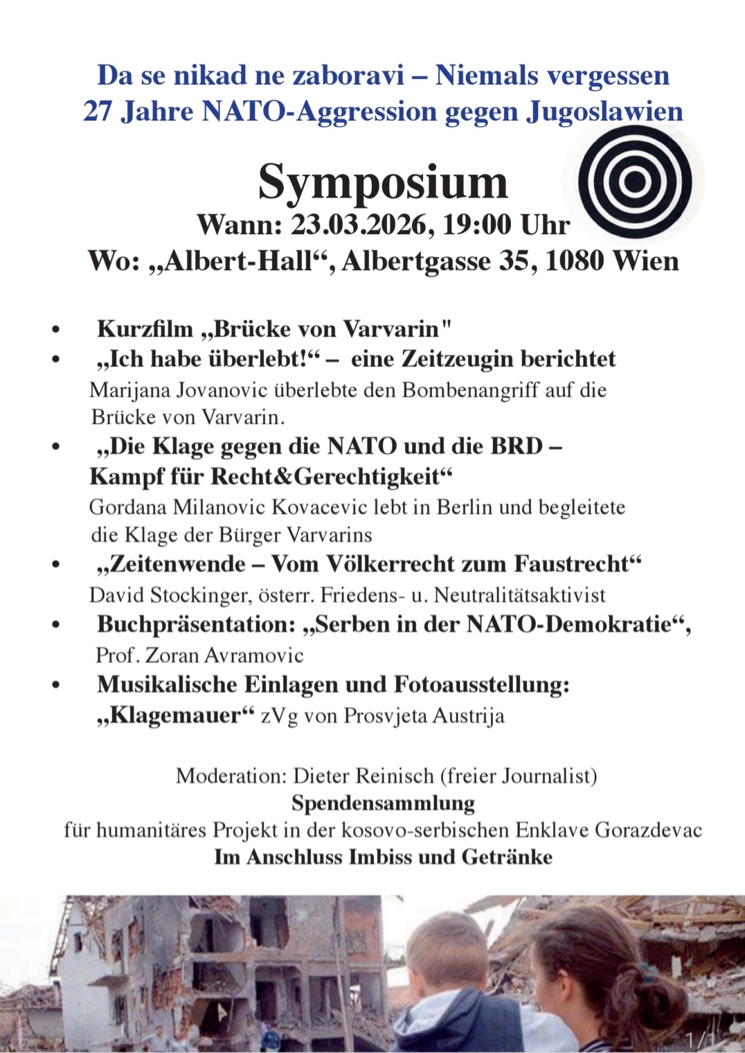 Da se nikad ne zaboravi- niemals vergessen